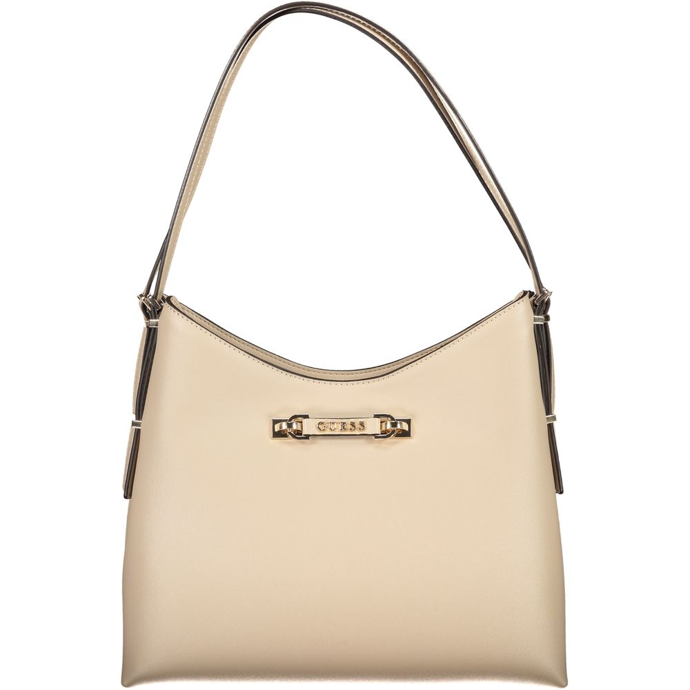 Guess Jeans Beige Poliuretano Women Handbag - Luxury Boutique Co