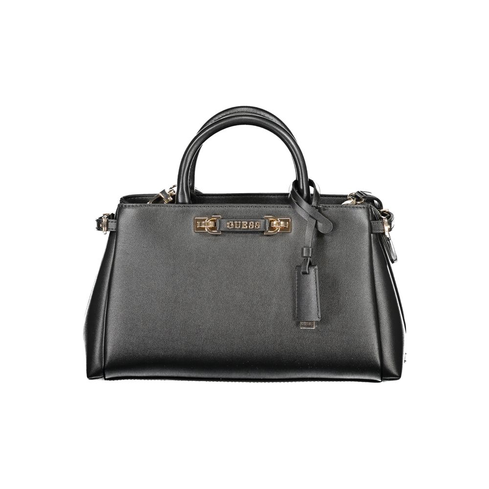 Guess Jeans Nero Poliuretano Women Handbag - Luxury Boutique Co