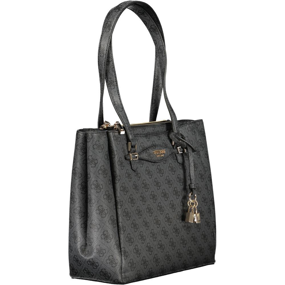 Bolso de mano para mujer Guess Jeans Nero de poliuretano