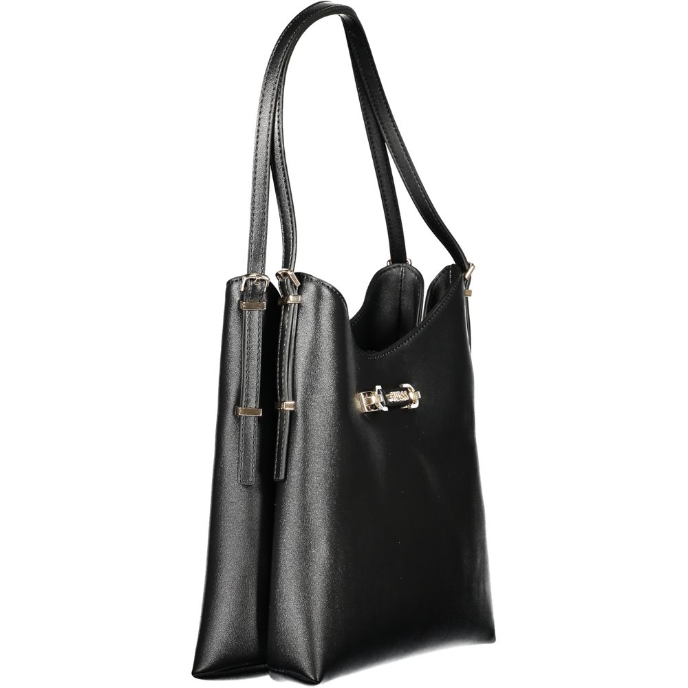 Guess Jeans Black Polyurethane Women Handbag - Luxury Boutique Co