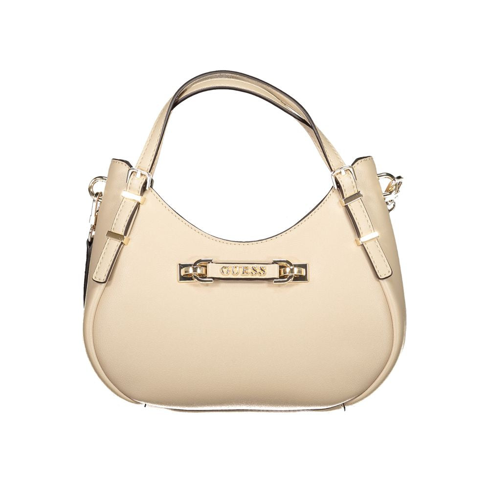 Guess Jeans Beige Polyurethane Woman Handbag - Luxury Boutique Co