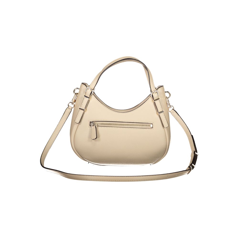 Guess Jeans Beige Polyurethane Woman Handbag - Luxury Boutique Co