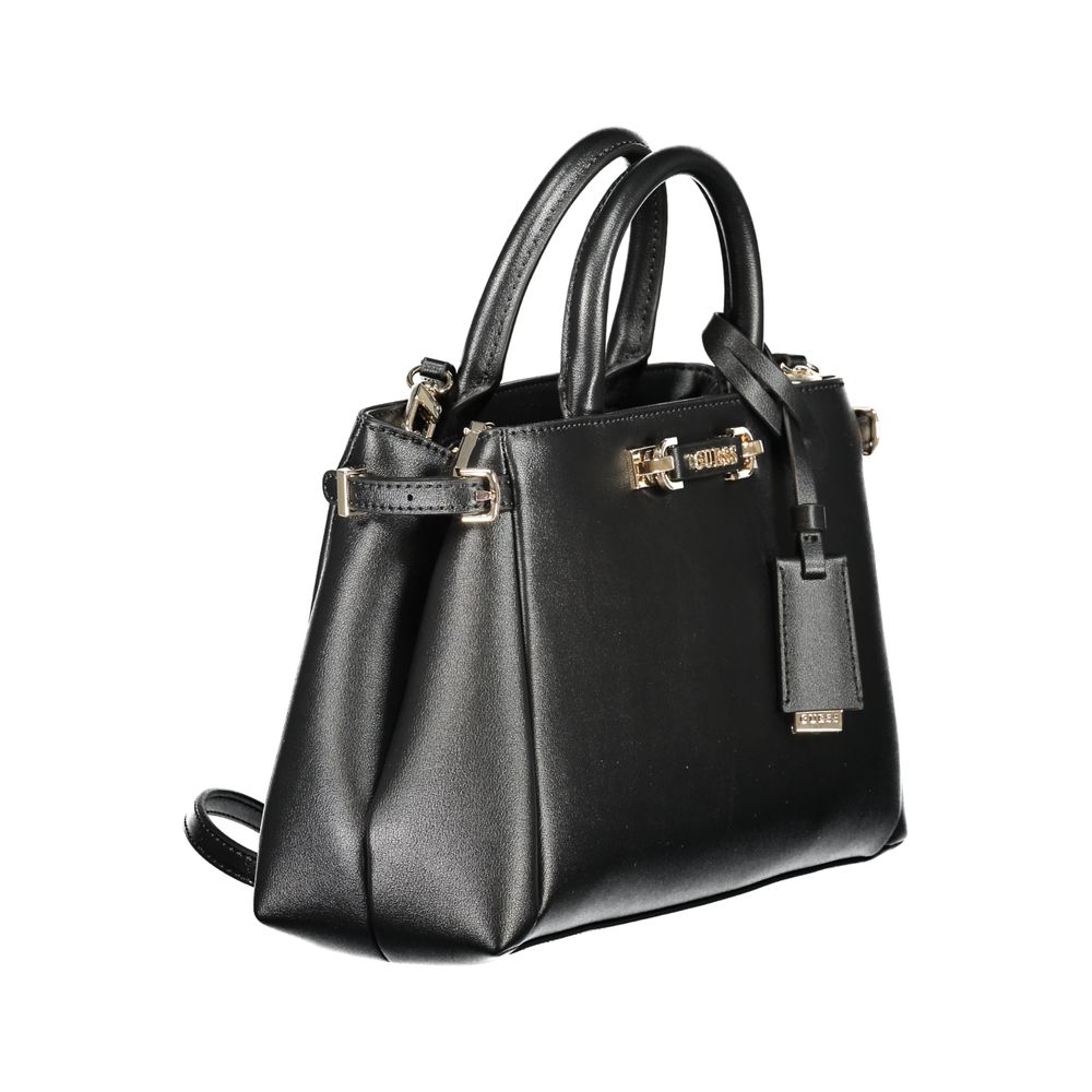 Guess Jeans Nero Poliuretano Women Handbag - Luxury Boutique Co