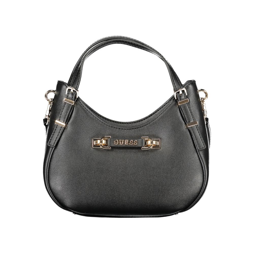 Guess Jeans Nero Poliuretano Women Handbag - Luxury Boutique Co