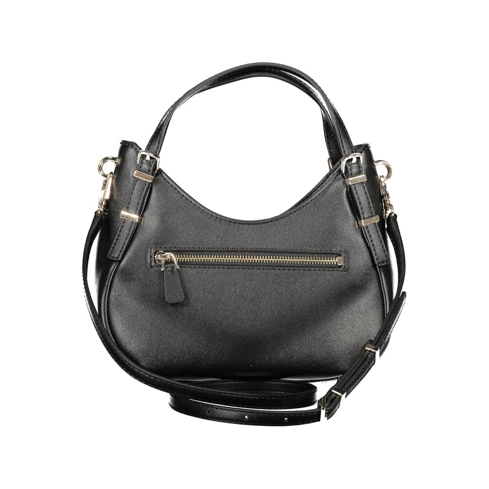 Guess Jeans Nero Poliuretano Women Handbag - Luxury Boutique Co