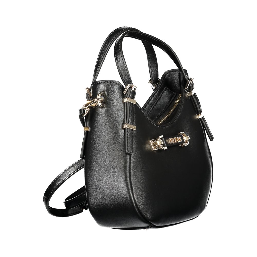 Guess Jeans Nero Poliuretano Women Handbag - Luxury Boutique Co