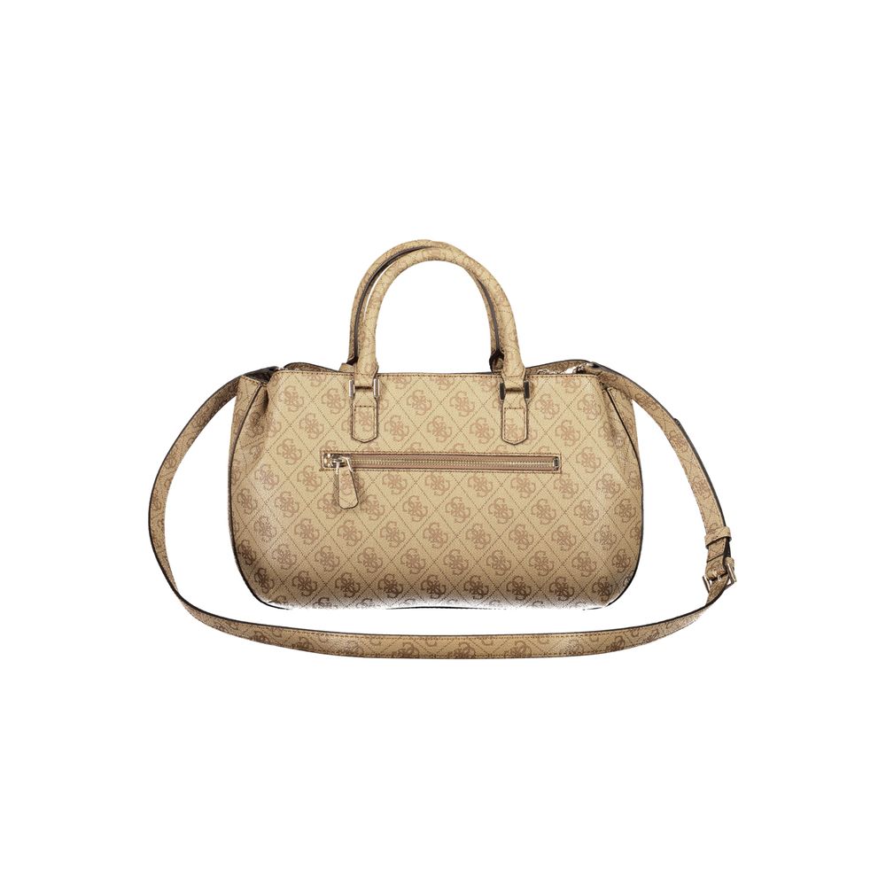 Guess Jeans Beige Polyurethane Women Handbag - Luxury Boutique Co