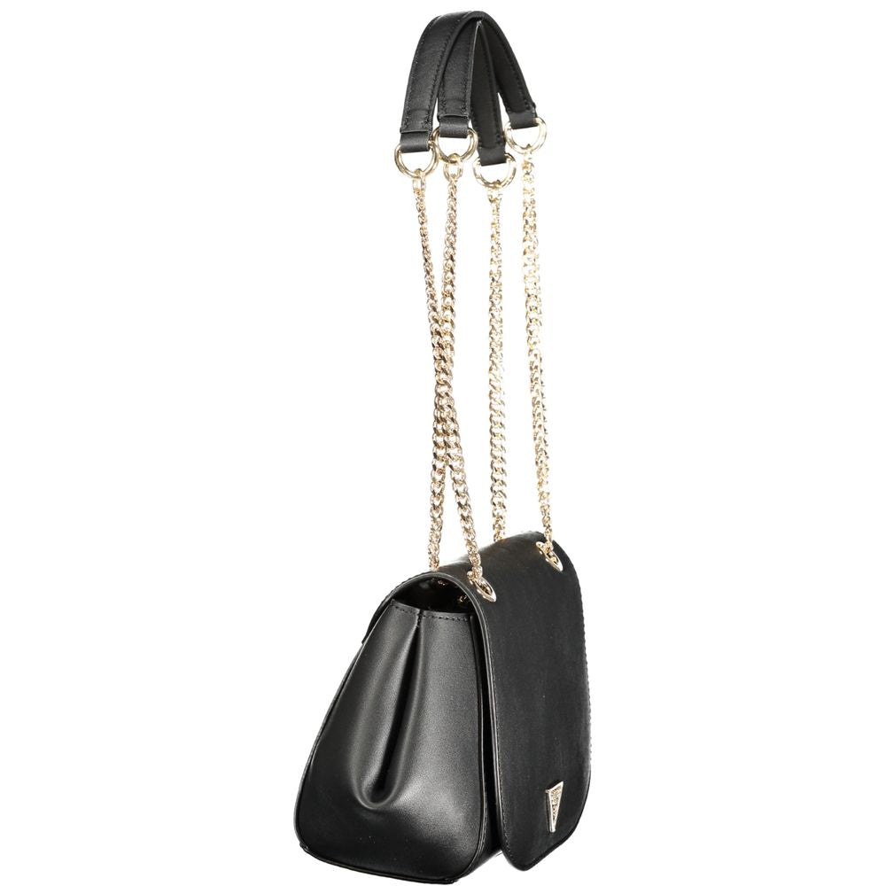Guess Jeans Nero Poliuretano Women Handbag - Luxury Boutique Co