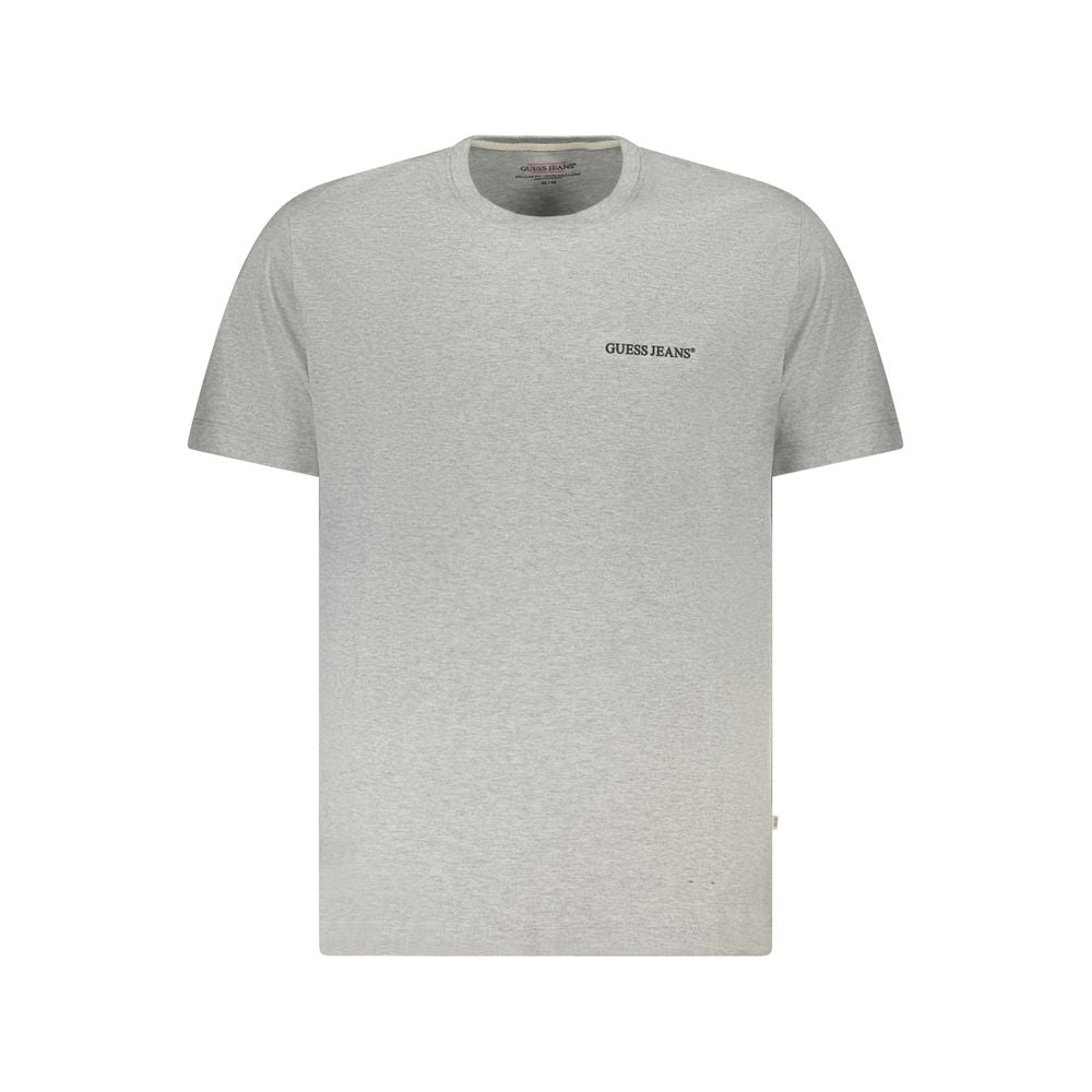 Guess Jeans Gray Cotton Men T-Shirt - Luxury Boutique Co