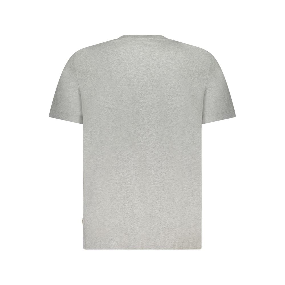Guess Jeans Gray Cotton Men T-Shirt - Luxury Boutique Co