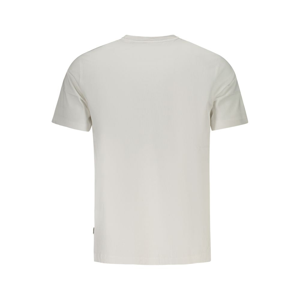 Guess Jeans Bianco Cotton Men T-Shirt - Luxury Boutique Co