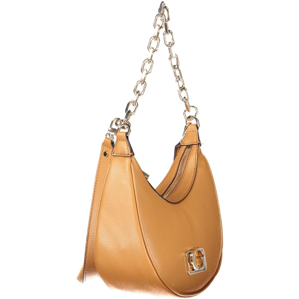 Guess Jeans Marrone Poliuretano Women Handbag - Luxury Boutique Co