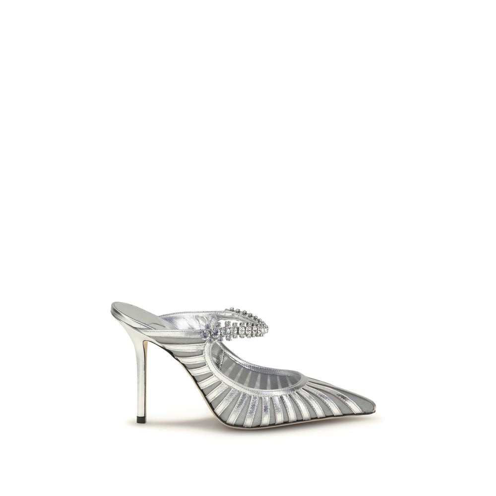 Jimmy Choo Silver Leather High Heel Pumps - Luxury Boutique Co
