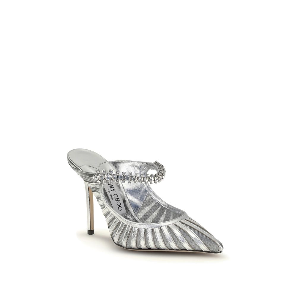 Jimmy Choo Silver Leather High Heel Pumps - Luxury Boutique Co
