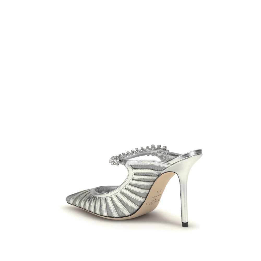 Jimmy Choo Silver Leather High Heel Pumps - Luxury Boutique Co