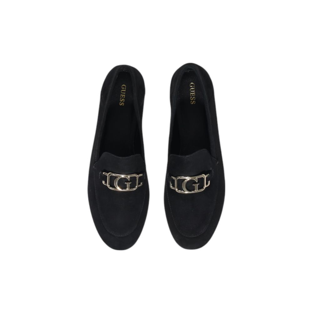 Guess Black Leather Platform Pumps - Luxury Boutique Co