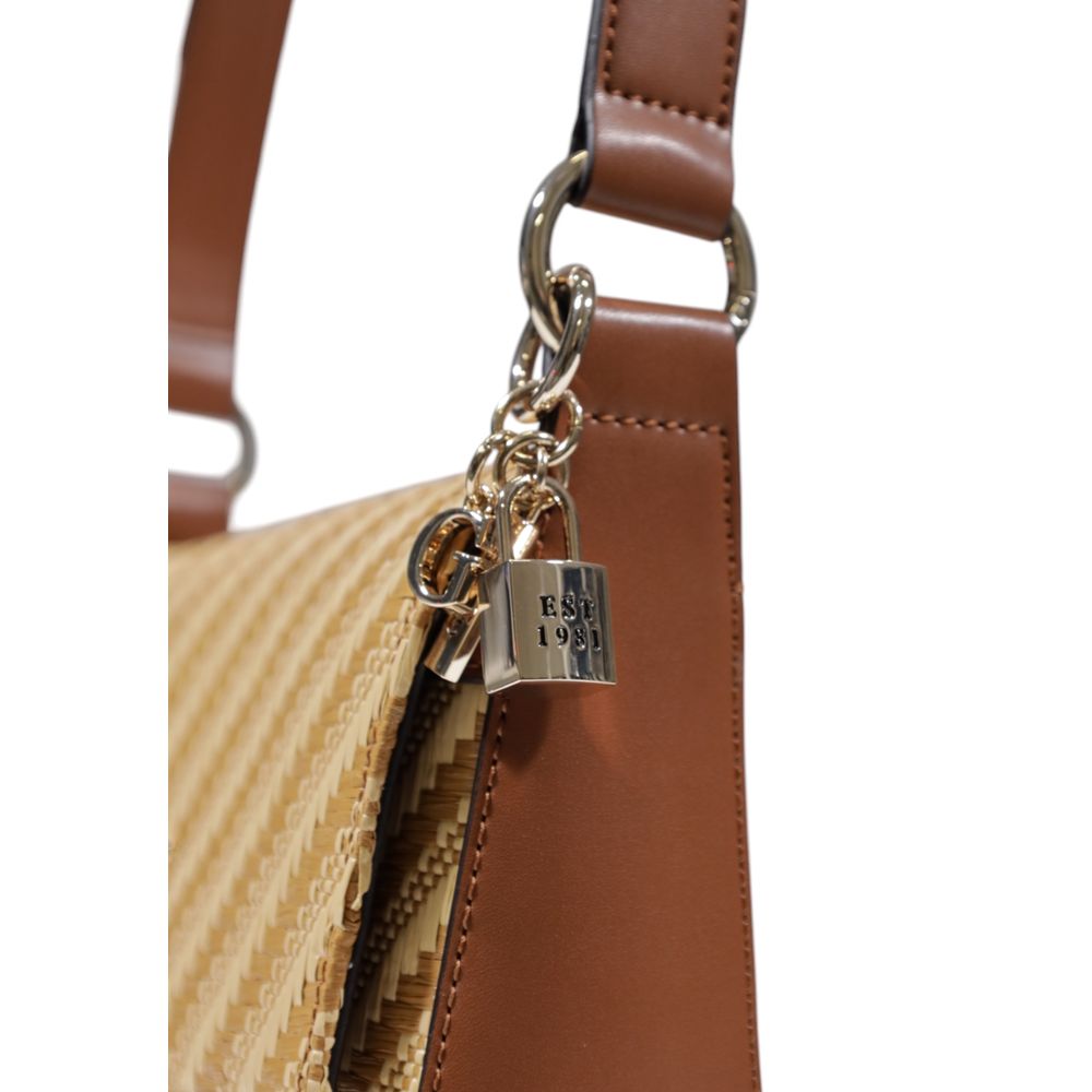 Guess Beige Polypropylene Handbag - Luxury Boutique Co