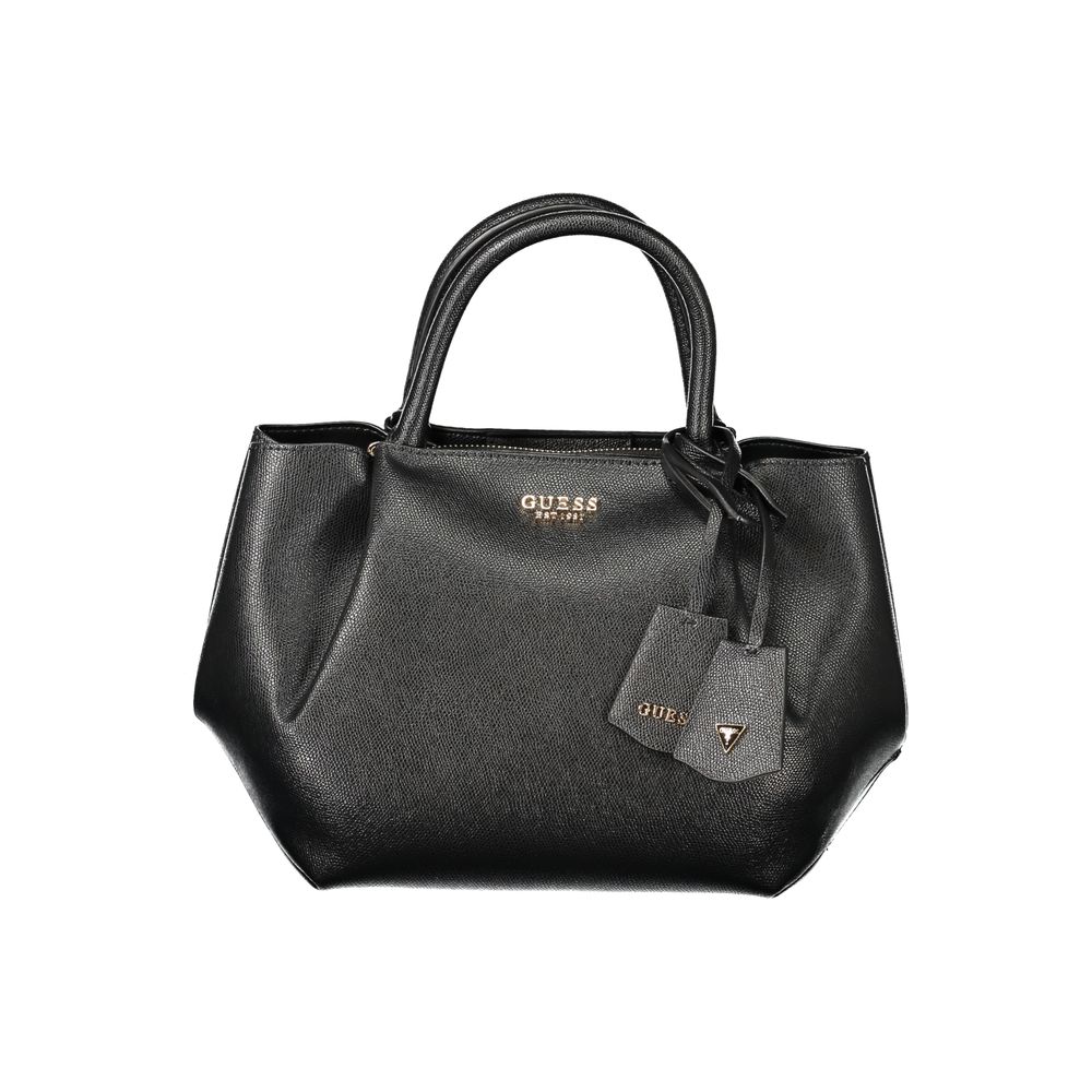 Guess Jeans Nero Poliuretano Women Handbag - Luxury Boutique Co