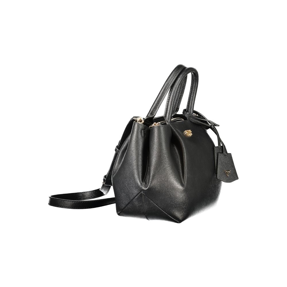 Guess Jeans Nero Poliuretano Women Handbag - Luxury Boutique Co