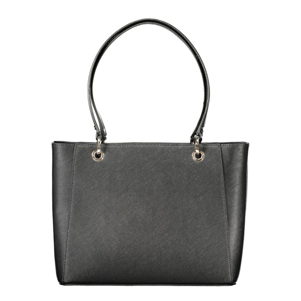 Guess Jeans Black Polyurethane Women's Handbag - Luxury Boutique Co