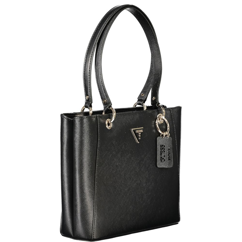 Guess Jeans Black Polyurethane Women's Handbag - Luxury Boutique Co