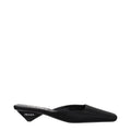 Prada Black Satin Flat Sandals - Luxury Boutique Co