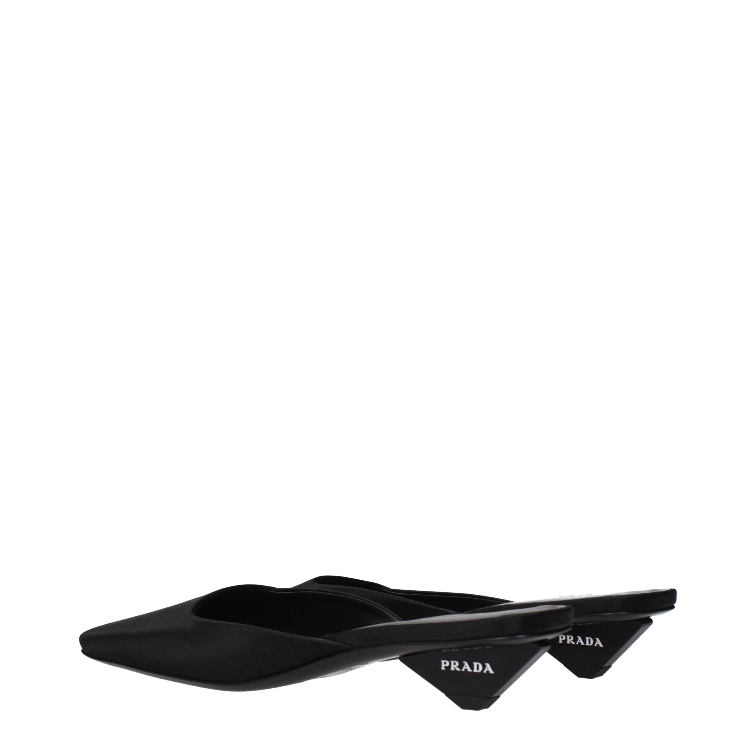 Prada Black Satin Flat Sandals - Luxury Boutique Co