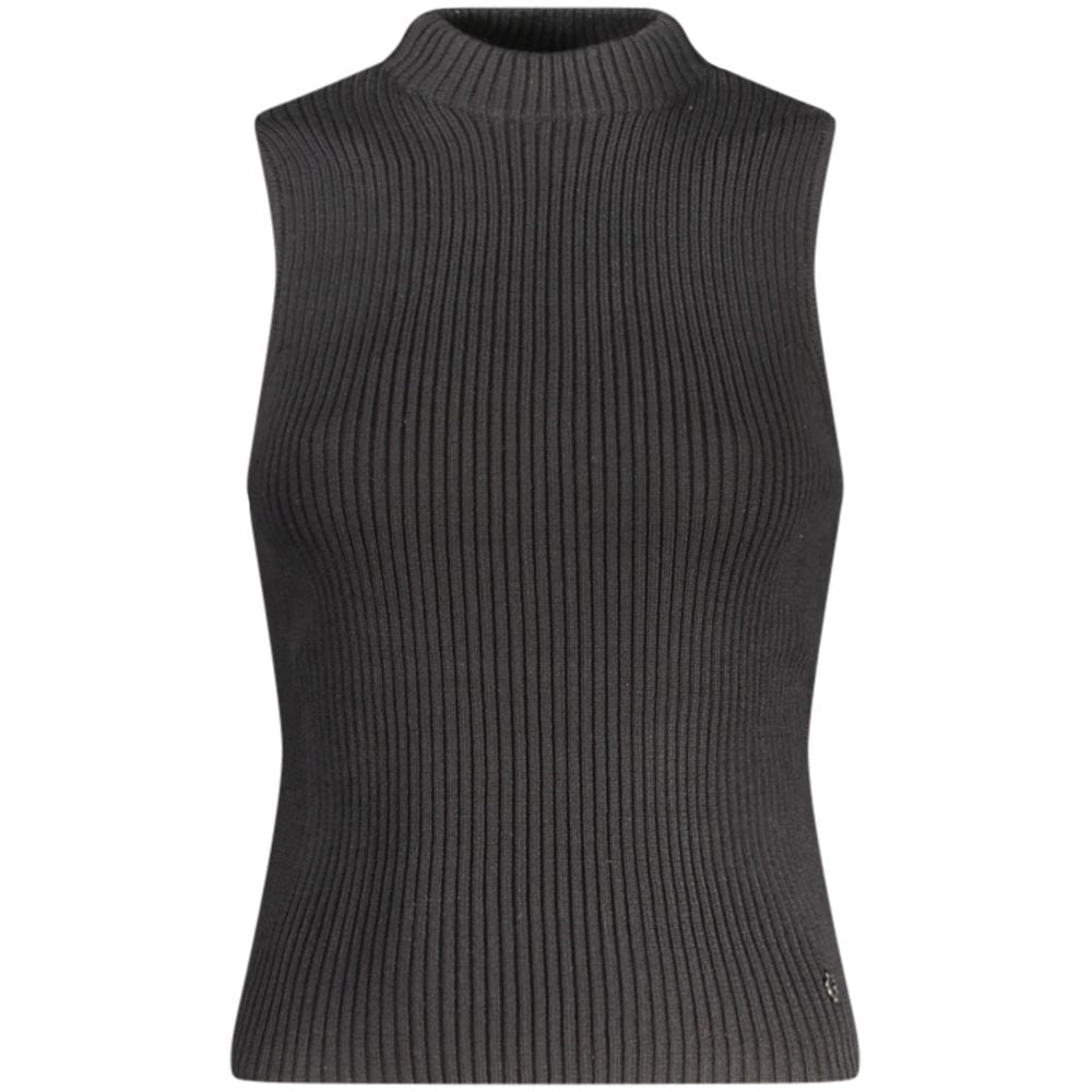 Guess Jeans Black Cotton Women Tank Top - Luxury Boutique Co