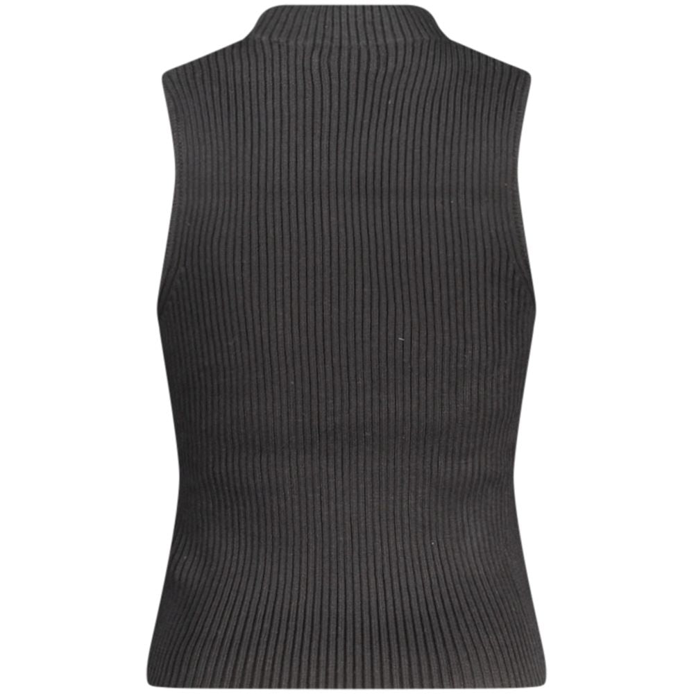 Guess Jeans Black Cotton Women Tank Top - Luxury Boutique Co