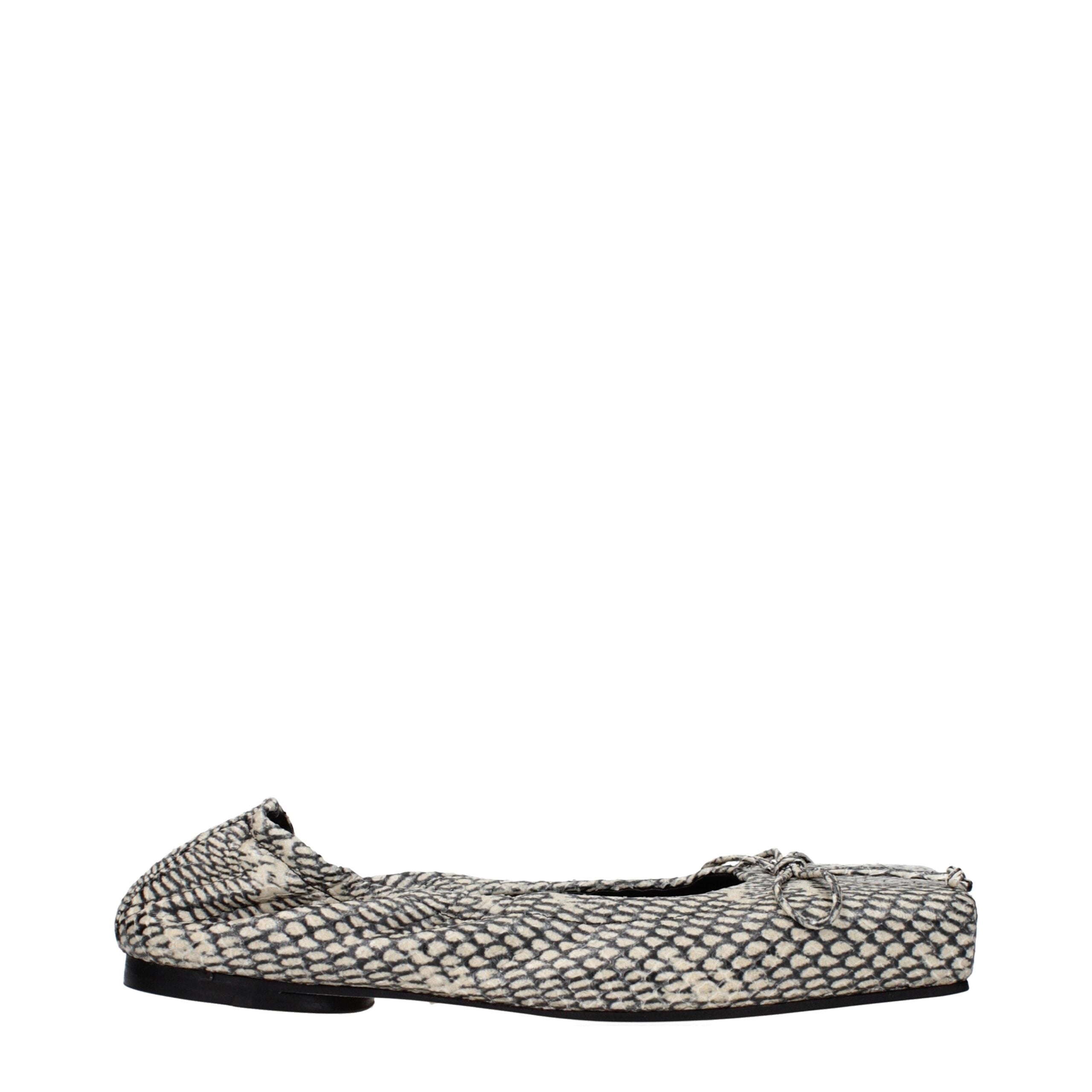 Jacquemus Beige Leather Ballet Flats - Luxury Boutique Co