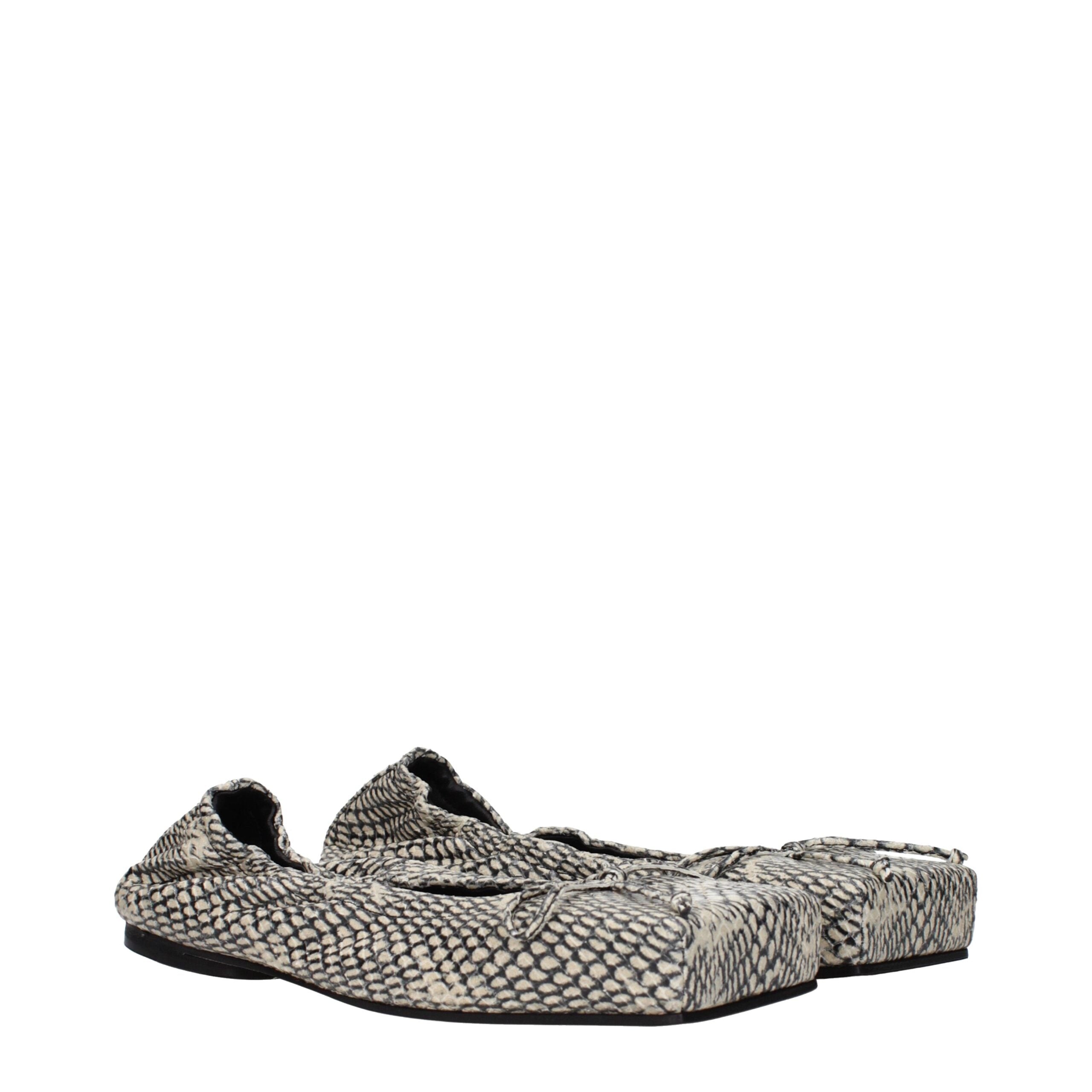 Jacquemus Beige Leather Ballet Flats - Luxury Boutique Co