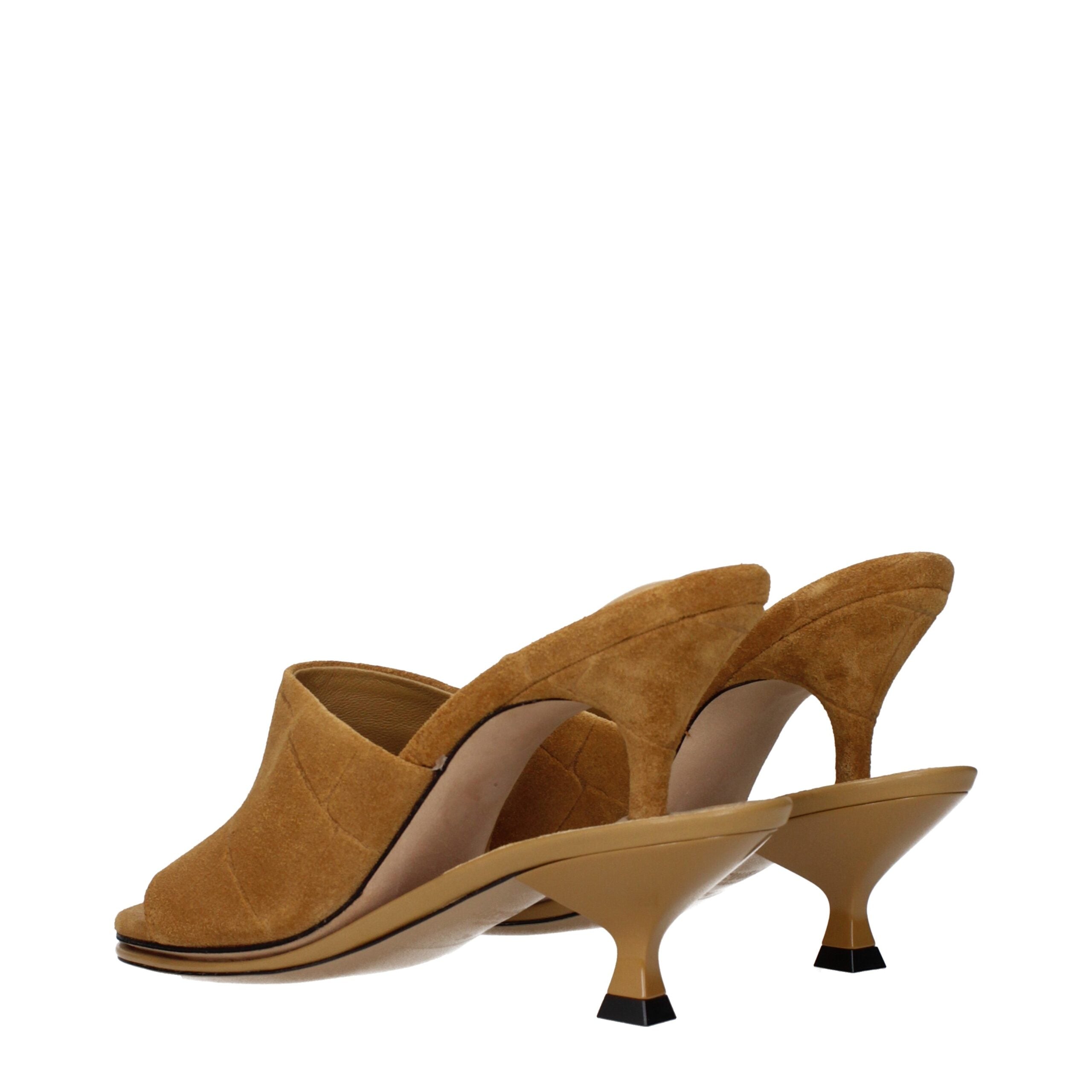 Jacquemus Brown Leather Stiletto Heel Sandals - Luxury Boutique Co
