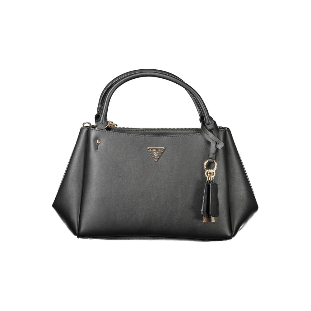 Guess Jeans Nero Poliuretano Women Handbag - Luxury Boutique Co