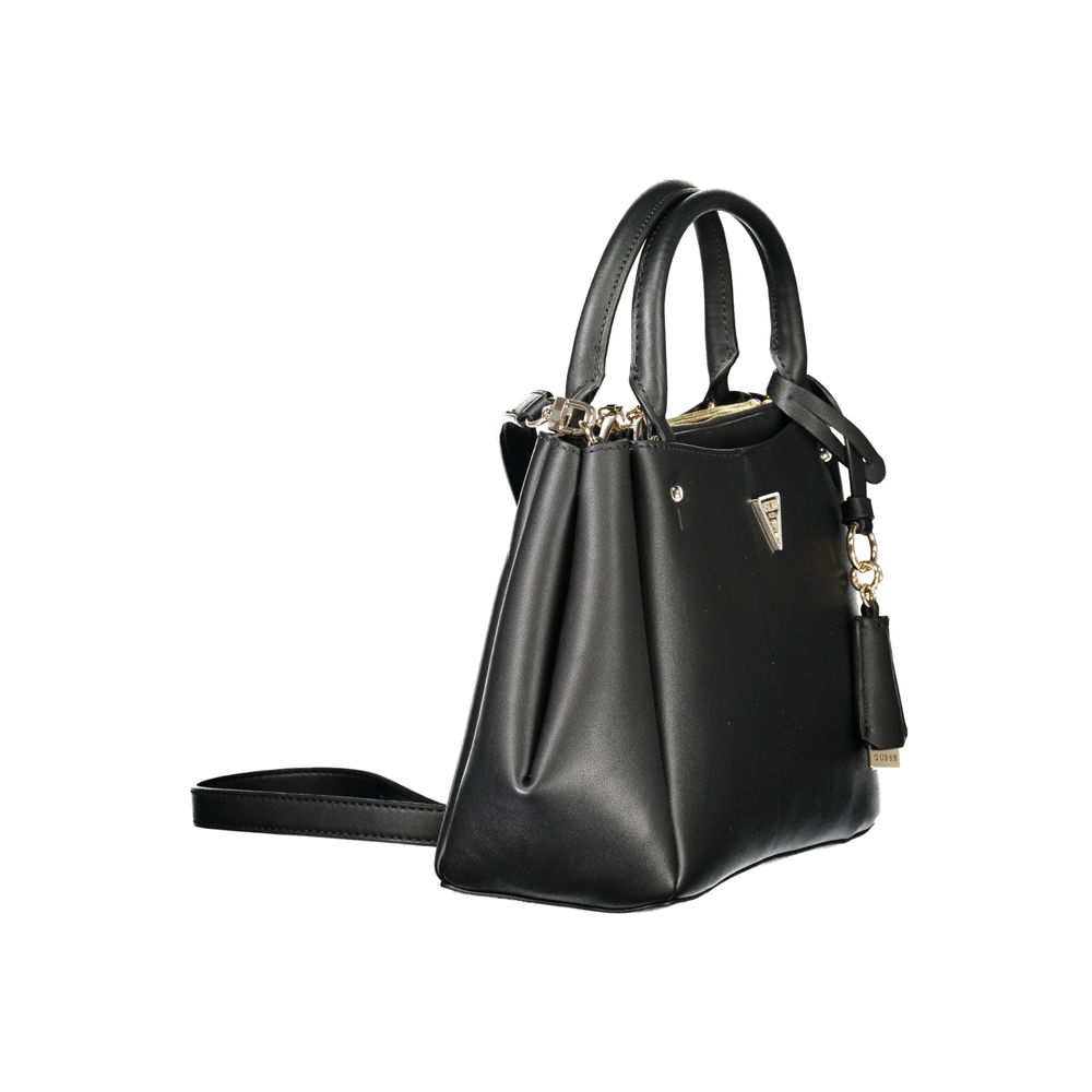 Guess Jeans Nero Poliuretano Women Handbag - Luxury Boutique Co