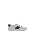 Gucci White Calf Leather Bos Taurus Low Top Sneakers - Luxury Boutique Co