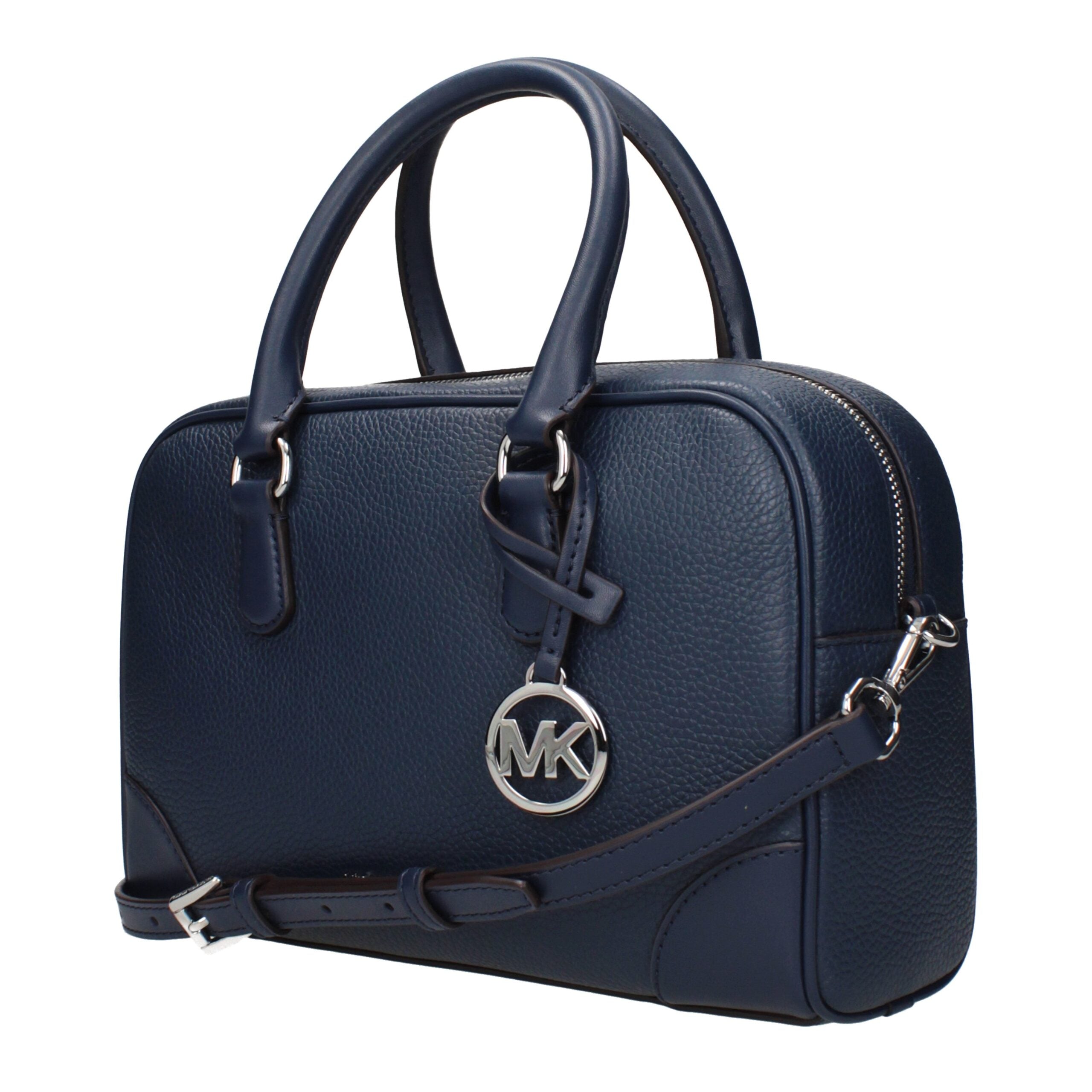 Michael Kors Blue Leather Handbag - Luxury Boutique Co