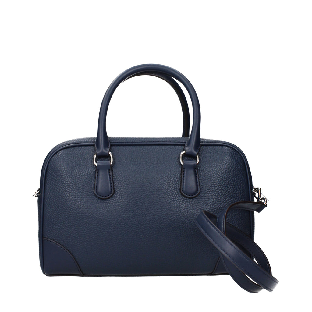 Michael Kors Blue Leather Handbag - Luxury Boutique Co