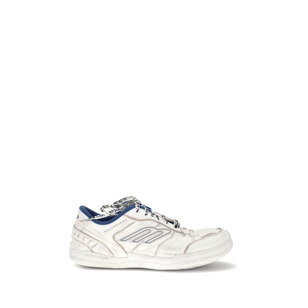 Balenciaga Gray Leather Athletic Sneakers - Luxury Boutique Co