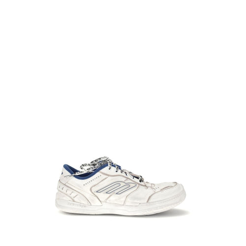 Balenciaga Gray Leather Athletic Sneakers - Luxury Boutique Co