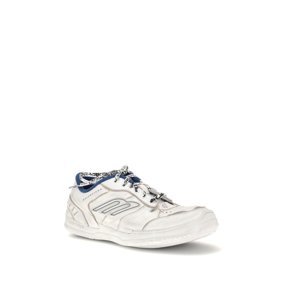 Balenciaga Gray Leather Athletic Sneakers - Luxury Boutique Co