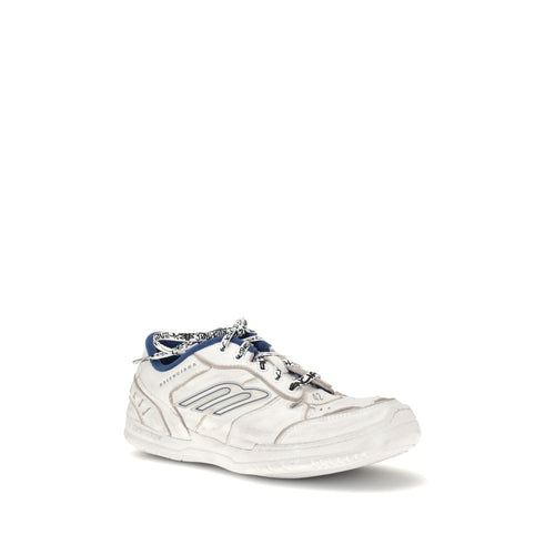 Balenciaga Gray Leather Athletic Sneakers - Luxury Boutique Co