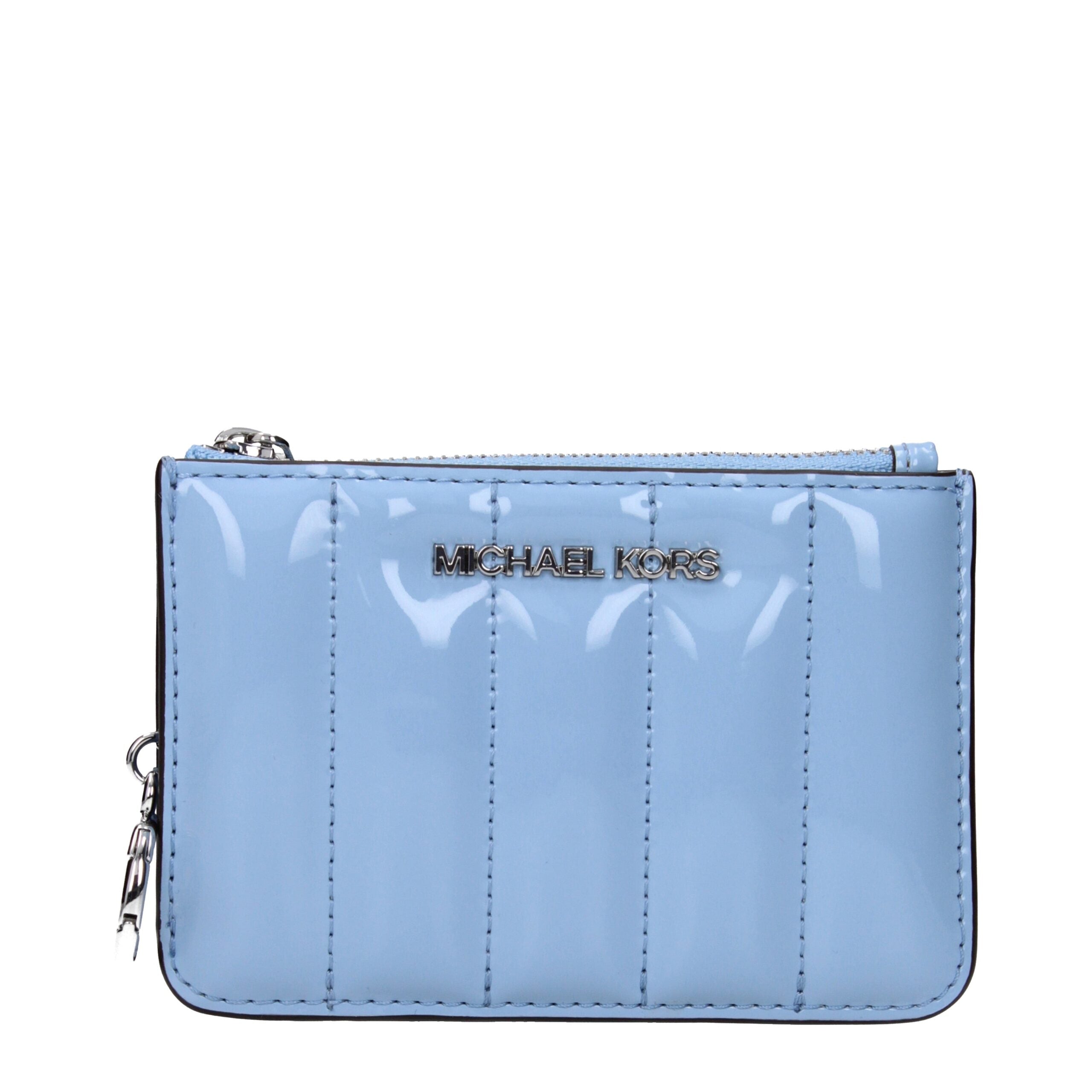 Michael Kors Light Blue Leather Wallet - Luxury Boutique Co