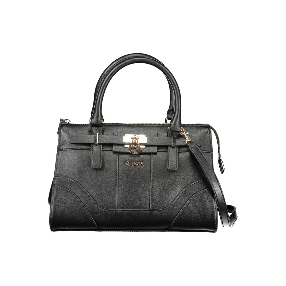 Guess Jeans Black Polyurethane Women Handbag - Luxury Boutique Co