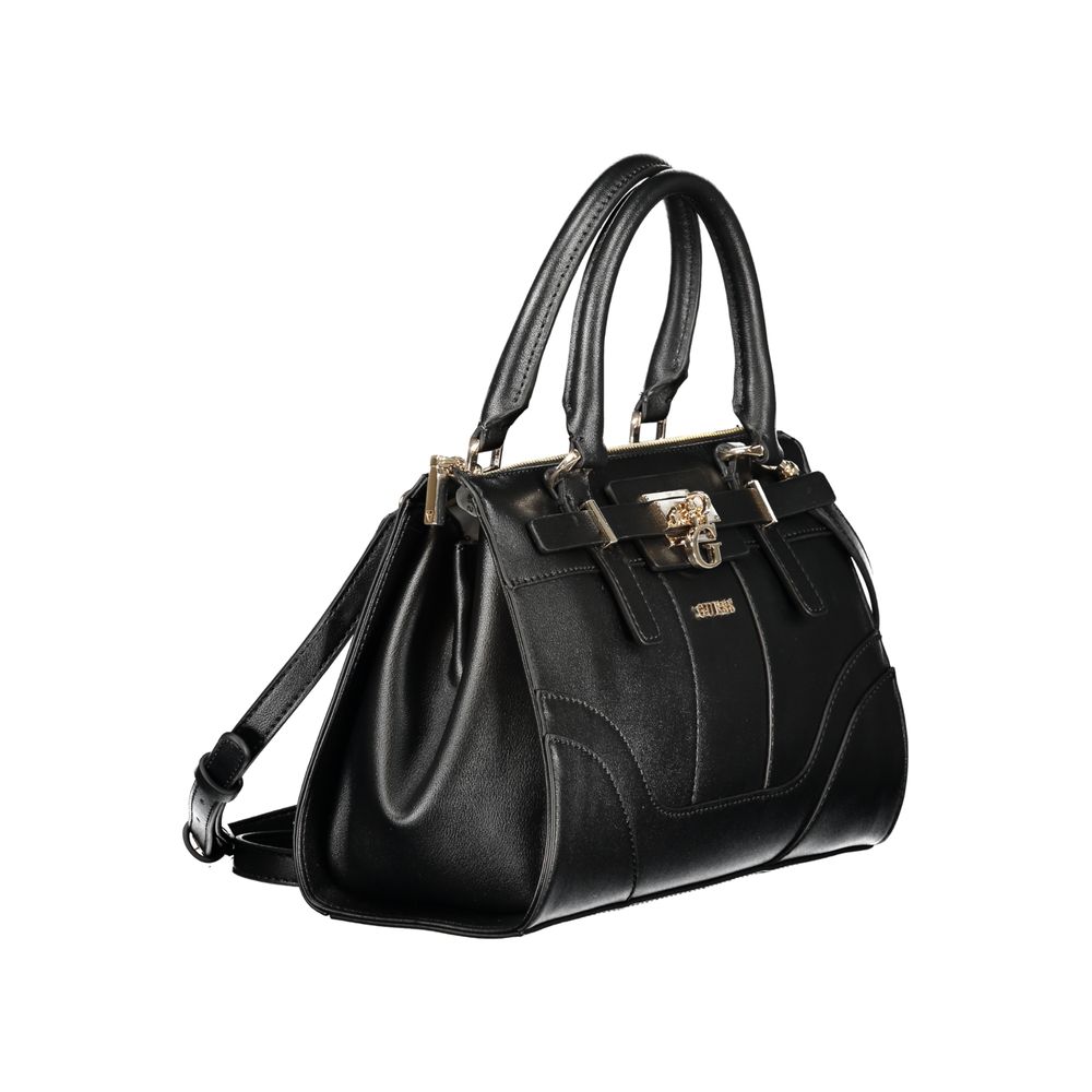 Guess Jeans Black Polyurethane Women Handbag - Luxury Boutique Co