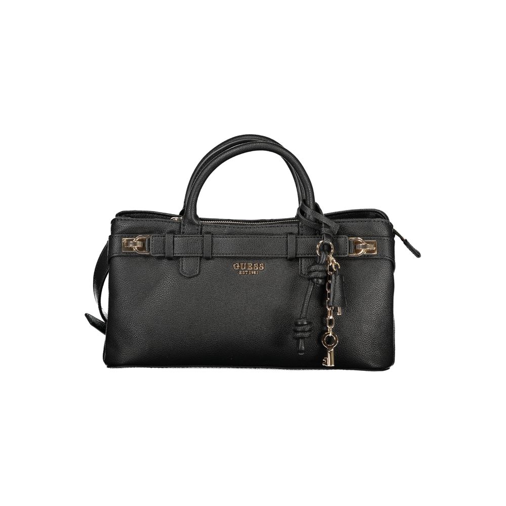 Guess Jeans Nero Poliuretano Women Handbag - Luxury Boutique Co