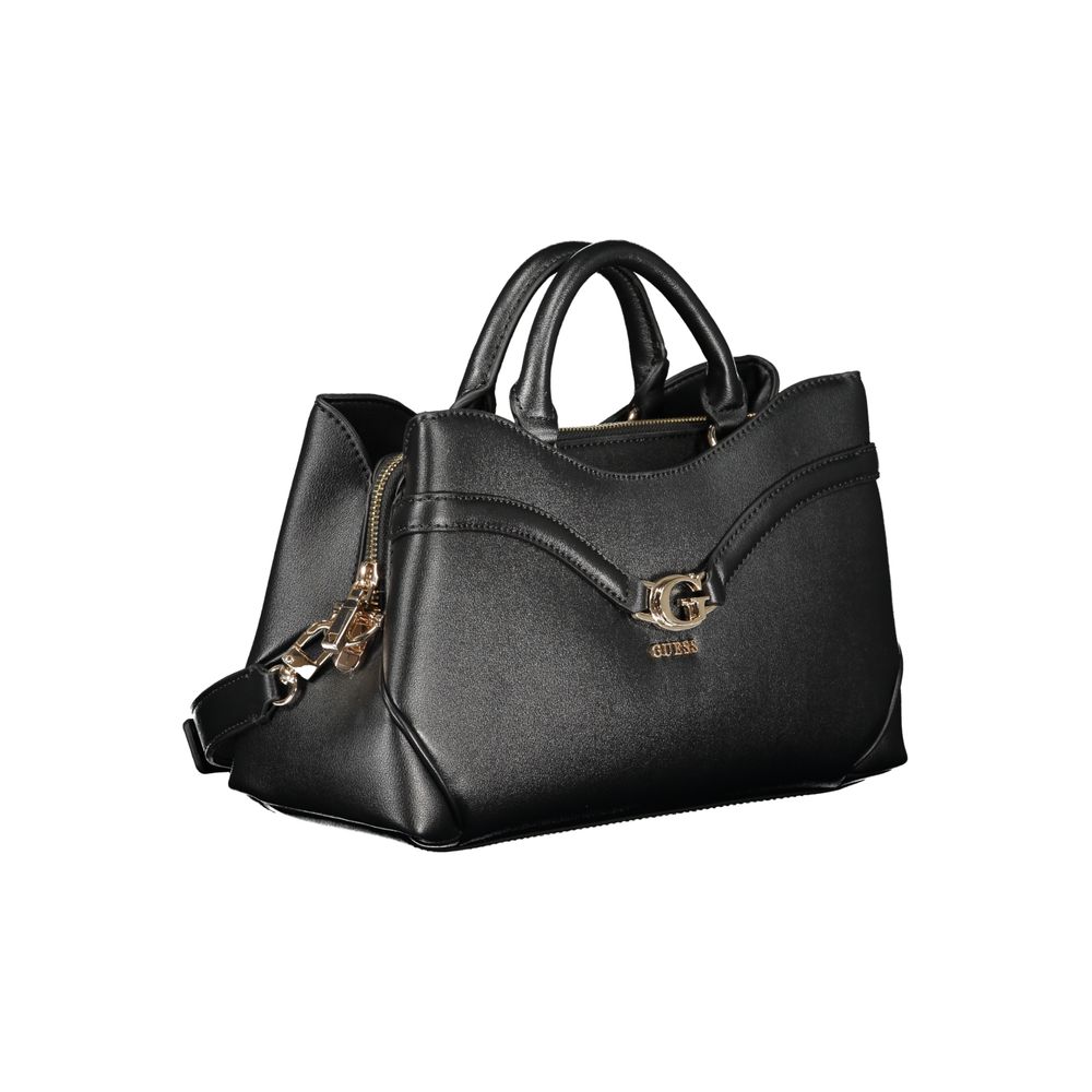 Guess Jeans Black Polyurethane Women's Handbag - Luxury Boutique Co
