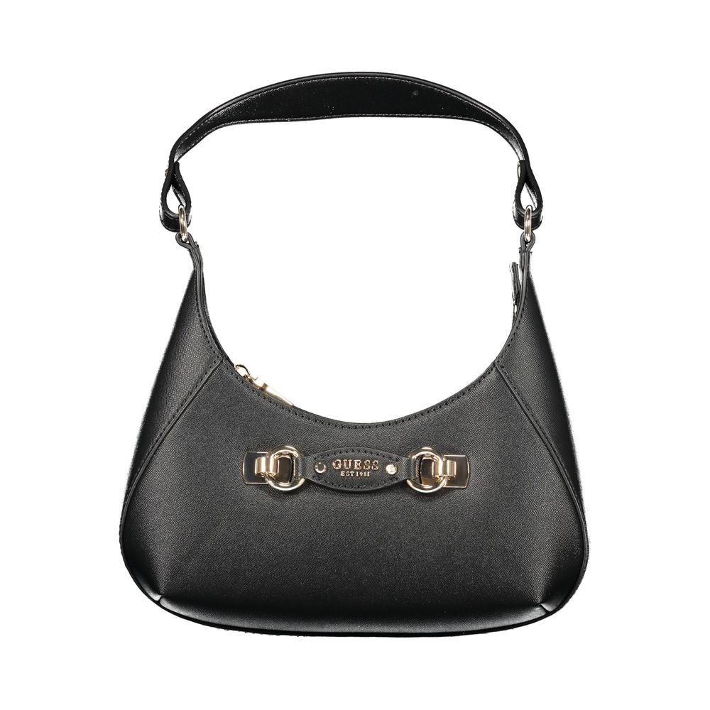 Guess Jeans Nero Poliuretano Womens Handbag - Luxury Boutique Co