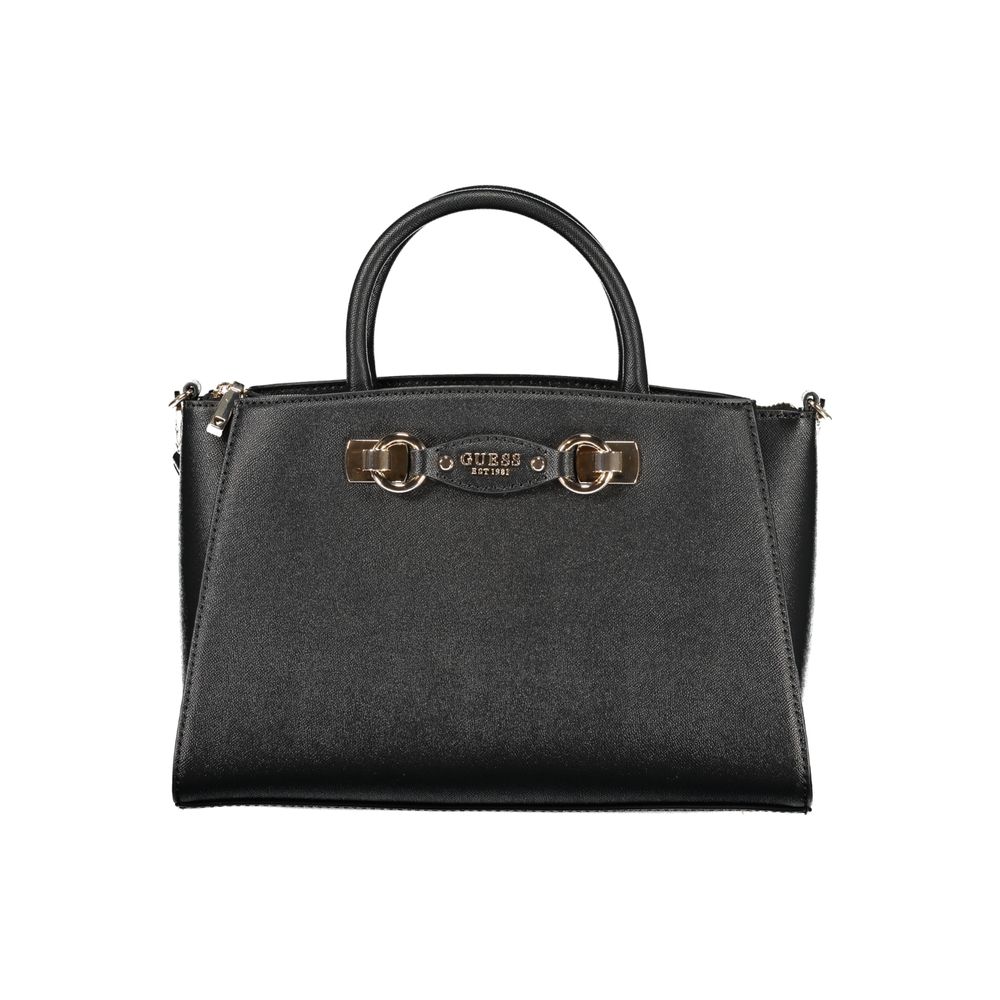 Guess Jeans Black Polyurethane Women Handbag - Luxury Boutique Co
