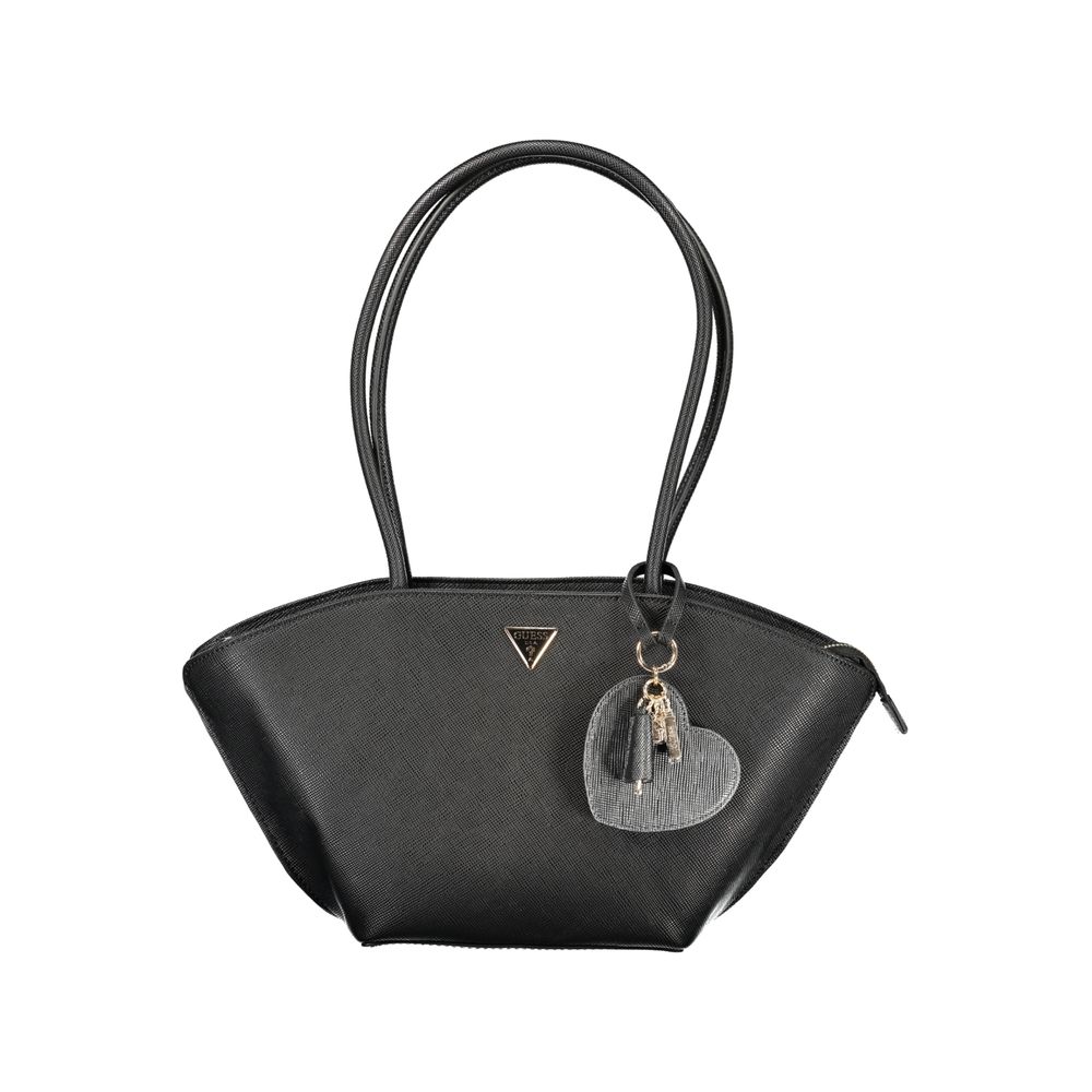 Guess Jeans Black Polyurethane Women's Handbag - Luxury Boutique Co
