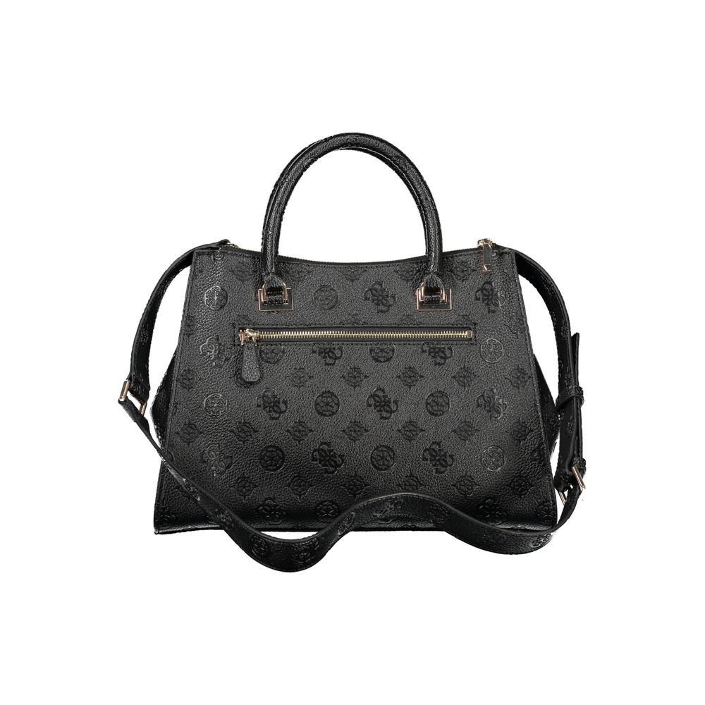 Guess Jeans Nero Poliuretano Woman Handbag - Luxury Boutique Co